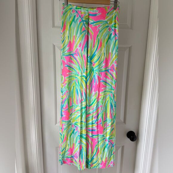 LILLY PULITZER Royal Lime Georgia May palazzo pant XXS - Picture 3 of 7